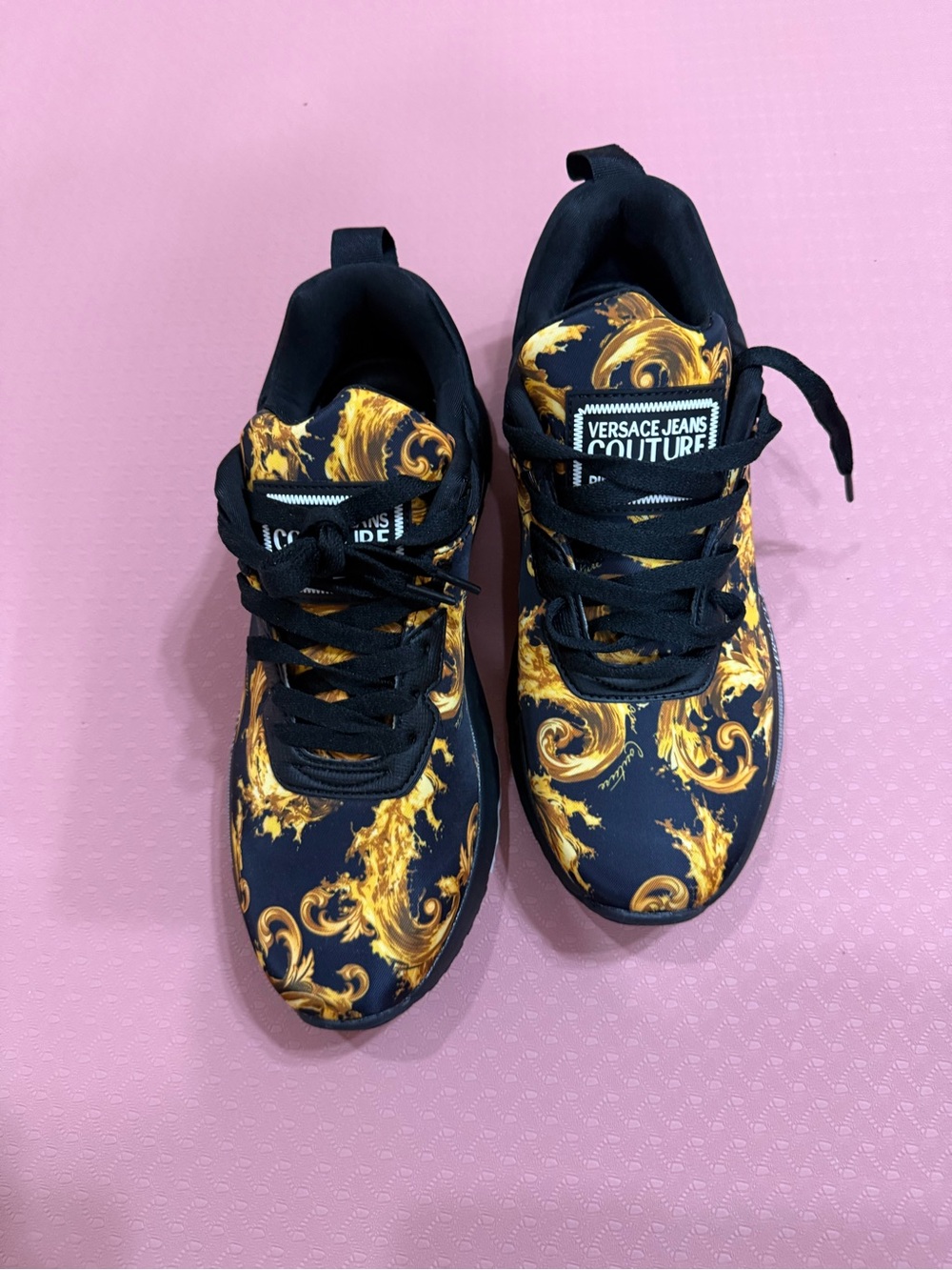 Versace Jeans Couture Black Dynamic Sneakers